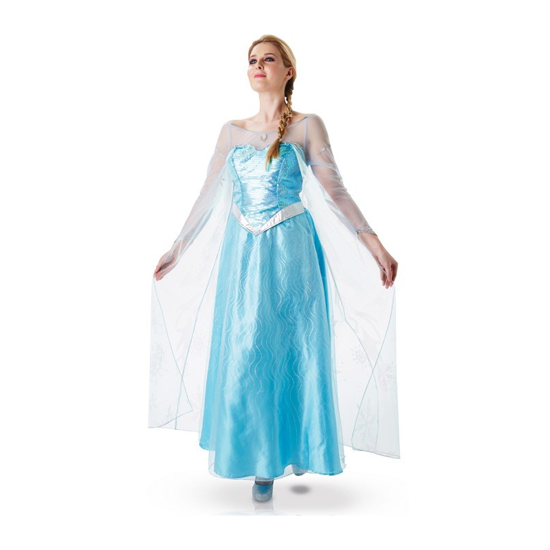 Robe de princesse Elsa de la Reine des Neiges pour filles