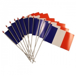 Guirlande bleu blanc rouge plastique drapeau France