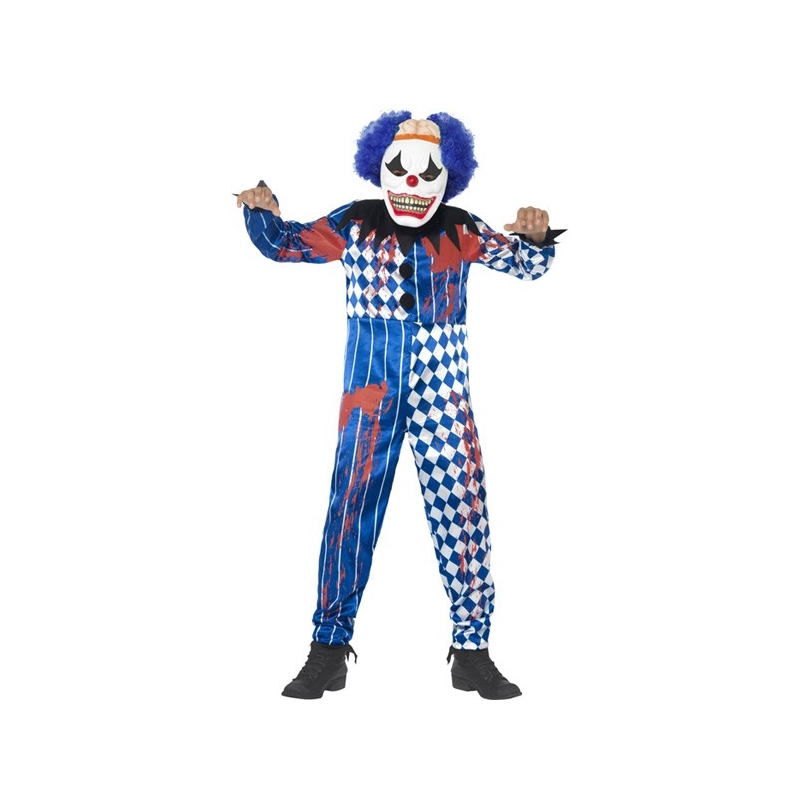 Déguisement Halloween Clown Maléfique qui comprend la Tunique et le Masque