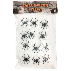 Collants toiles d'araignées blanches femme Halloween