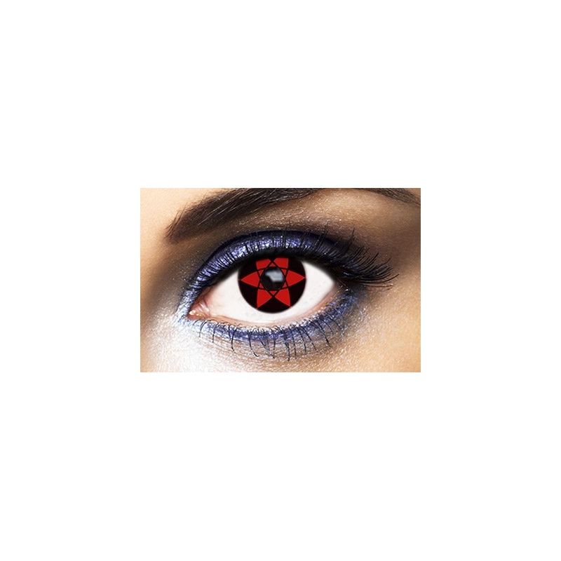 paire de lentilles sasuke sharingan classique 1 an