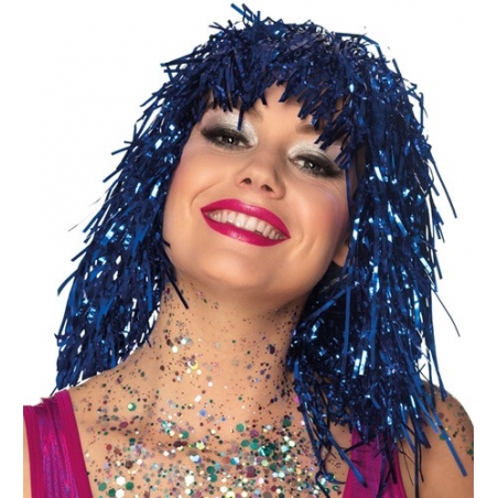Perruque afro bleu - Magie du Déguisement - Disco Années 70