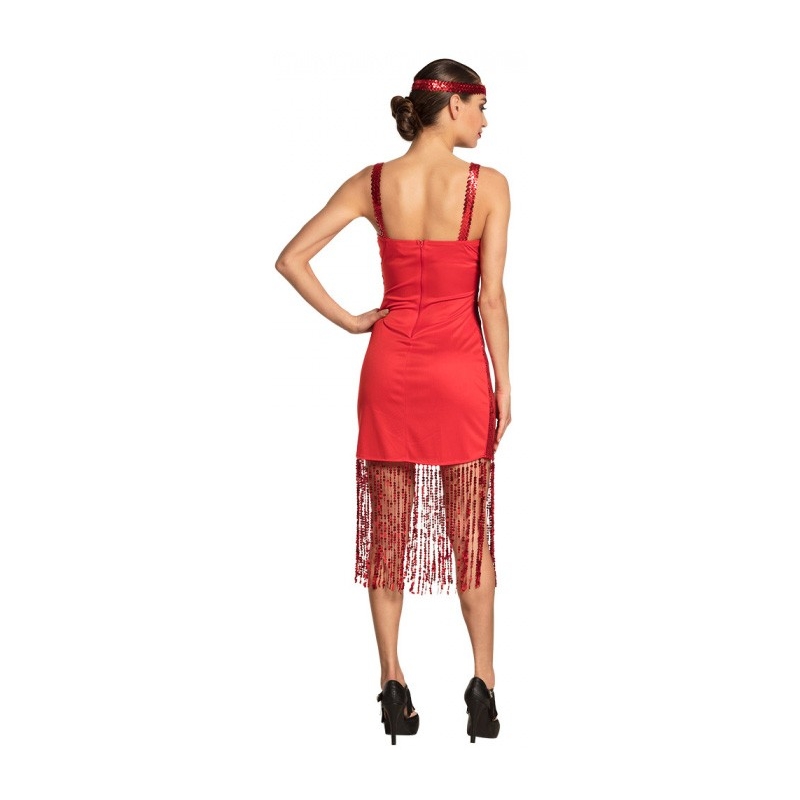 Déguisement robe charleston rouge - Années 20 - Magie du Déguisement
