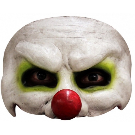 Demi masque de clown tueur en latex