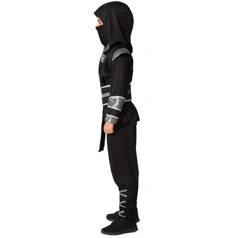 Tenue de ninja noir et gris pour enfant