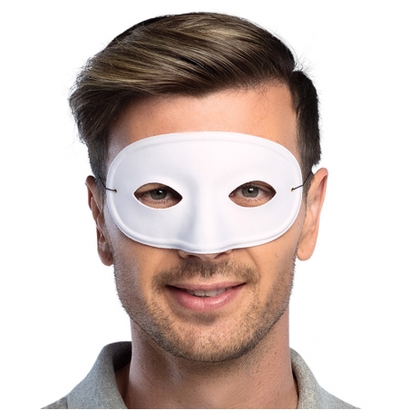 Masque blanc, loup basic pour hommes et femmes