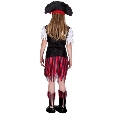 Robe de pirate pour fille avec chapeau, un déguisement idéal pour Carnaval