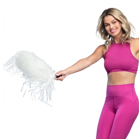 Pompon blanc, l'accessoire indispensable à un déguisement de Cheerleader