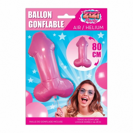 Ballon zizi gonflable à l'hélium 80 cm