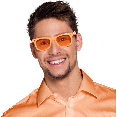 Lunettes fluo couleur orange pour hommes et femmes