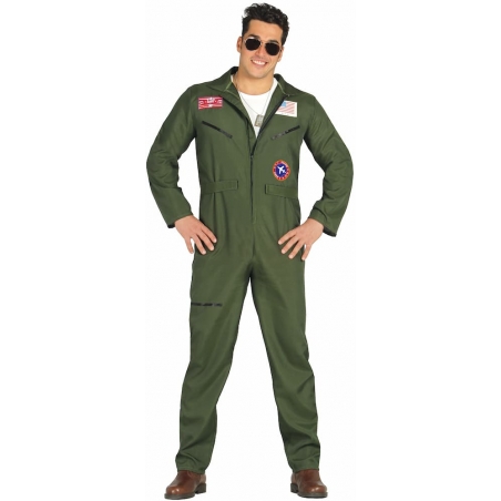 Déguisement de pilote de chasse pour homme idéal pour incarner Maverick du film Top Gun