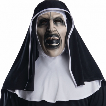 La Nonne masque avec coiffe sous licence officielle idéal pour se déguiser pour Halloween