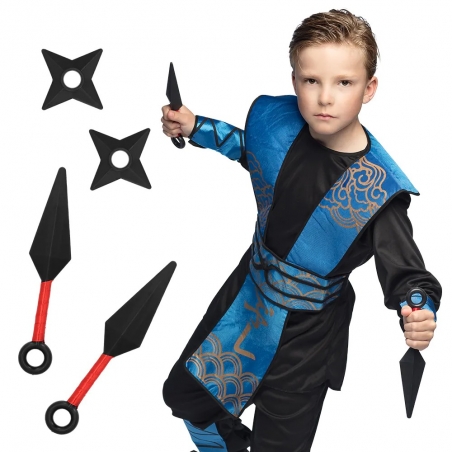 Kit accessoires Ninja avec Kunaï et étoiles