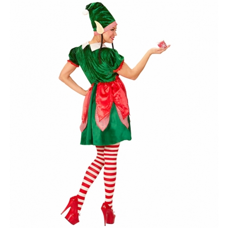 Robe de lutin pour femme idéale pour les fêtes de Noëm