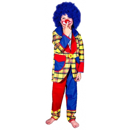 Tenue de clown pour enfant idéal pour fêter le carnaval sur le thème du cirque