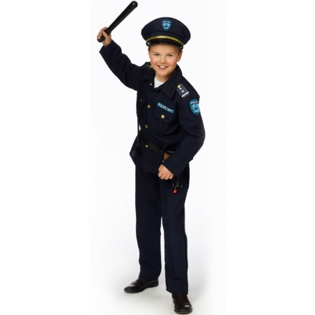 Costume policier garçon luxe avec casquette