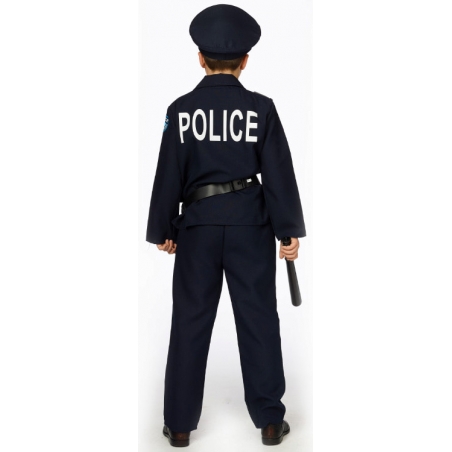 Tenue de policier pour enfant avec casquette